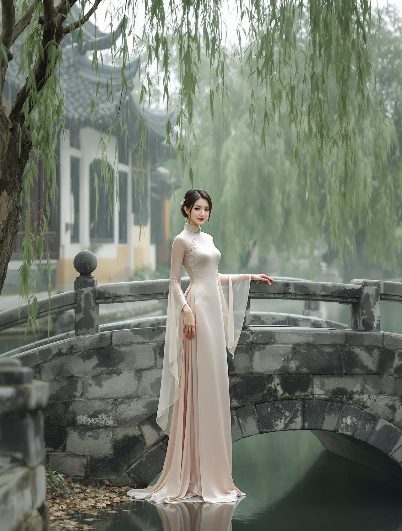 江南烟雨旗袍 - 墨香江南摄影作品 - 写真网站