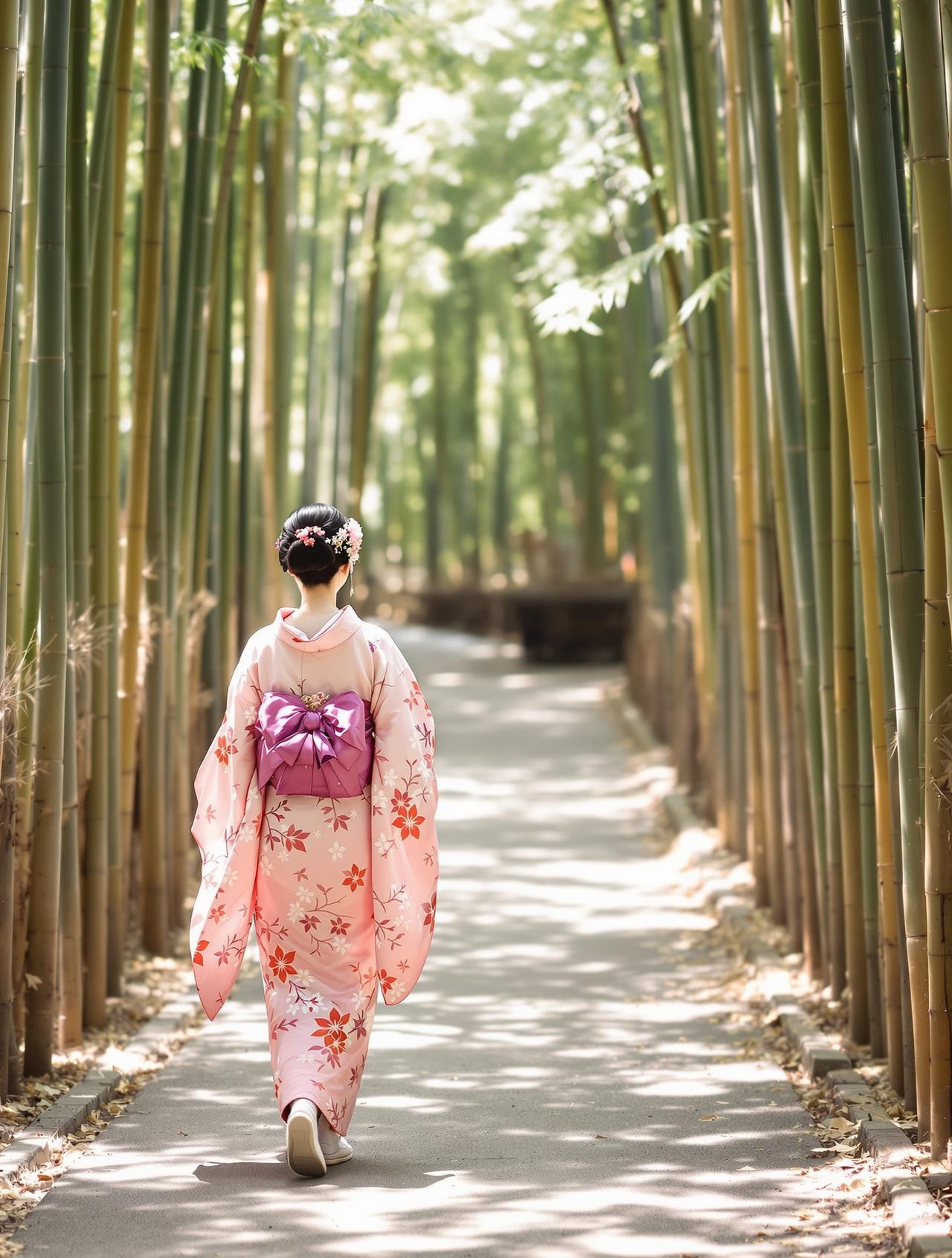 京都红叶和服缩略图2